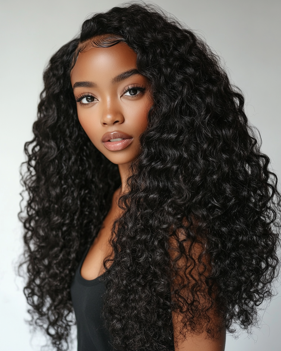 Raw Indian Curly Quad Set